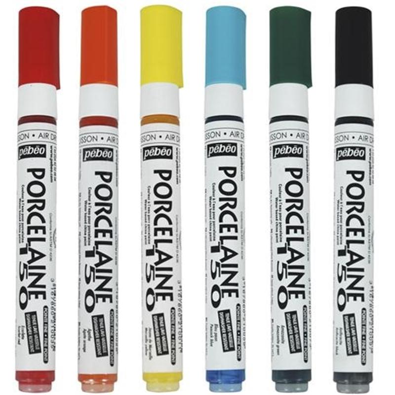 Pebeo Porcelaine 150 Marker Sets - Glas- og porcelænsmaling