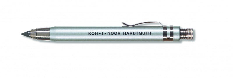 Koh-i-Noor Mechanical Clutch 5.6 mm. Leadholder Silver - Hiili ja grafiitti