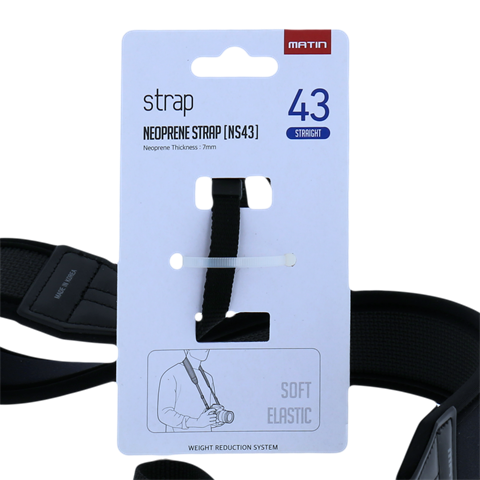 Matin Neck Strap de Luxe Straight Neoprene 43 mm M-6753H — 5