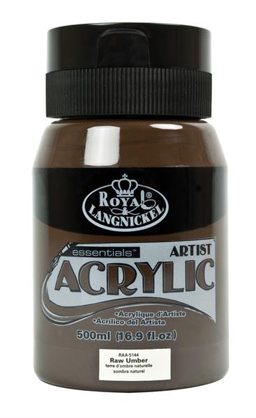 R&L Essentials Acrylics 500 ml - Raw umbra - Akrylfärg
