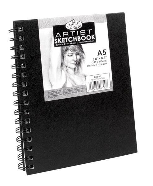Royal & Langnickel Sketchbooks - Spiral Hardcover - A5 - 80 sheets