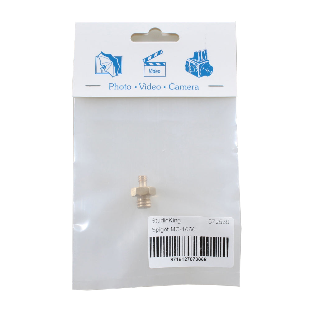 StudioKing Spigot Adapter MC-1060 1/4" Male 3/8" Male — 3