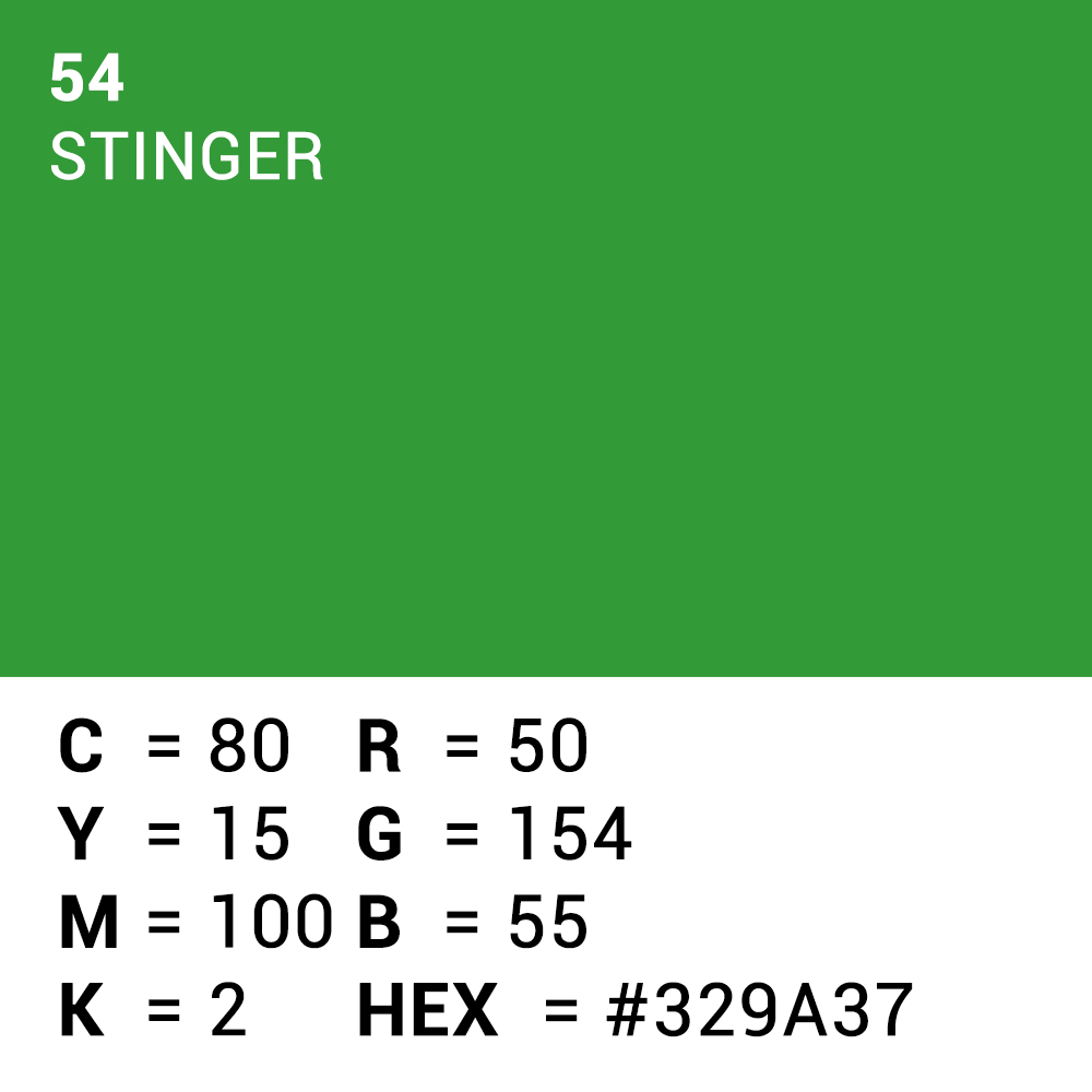 Superior Background Paper 54 Stinger Chroma Key 1.35 x 11m — 5