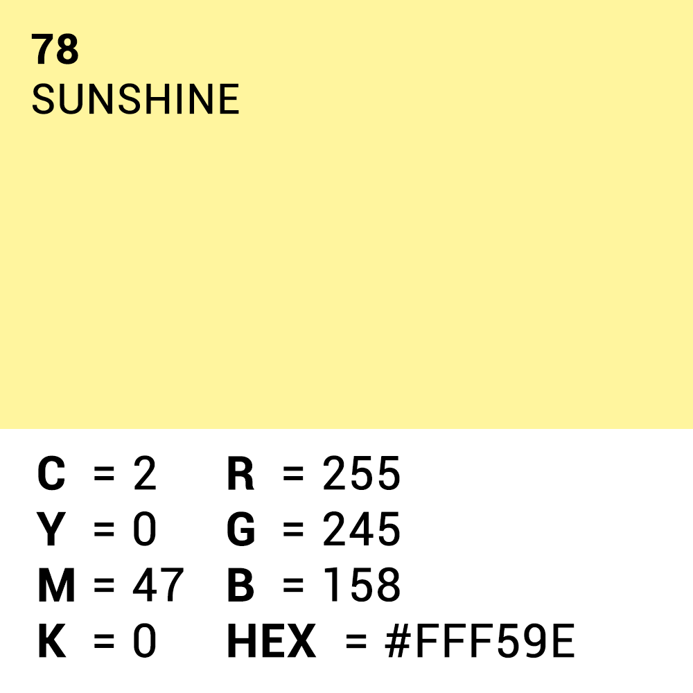 Superior Fondale di carta 78 Sunshine 1.35 x 11m — 5