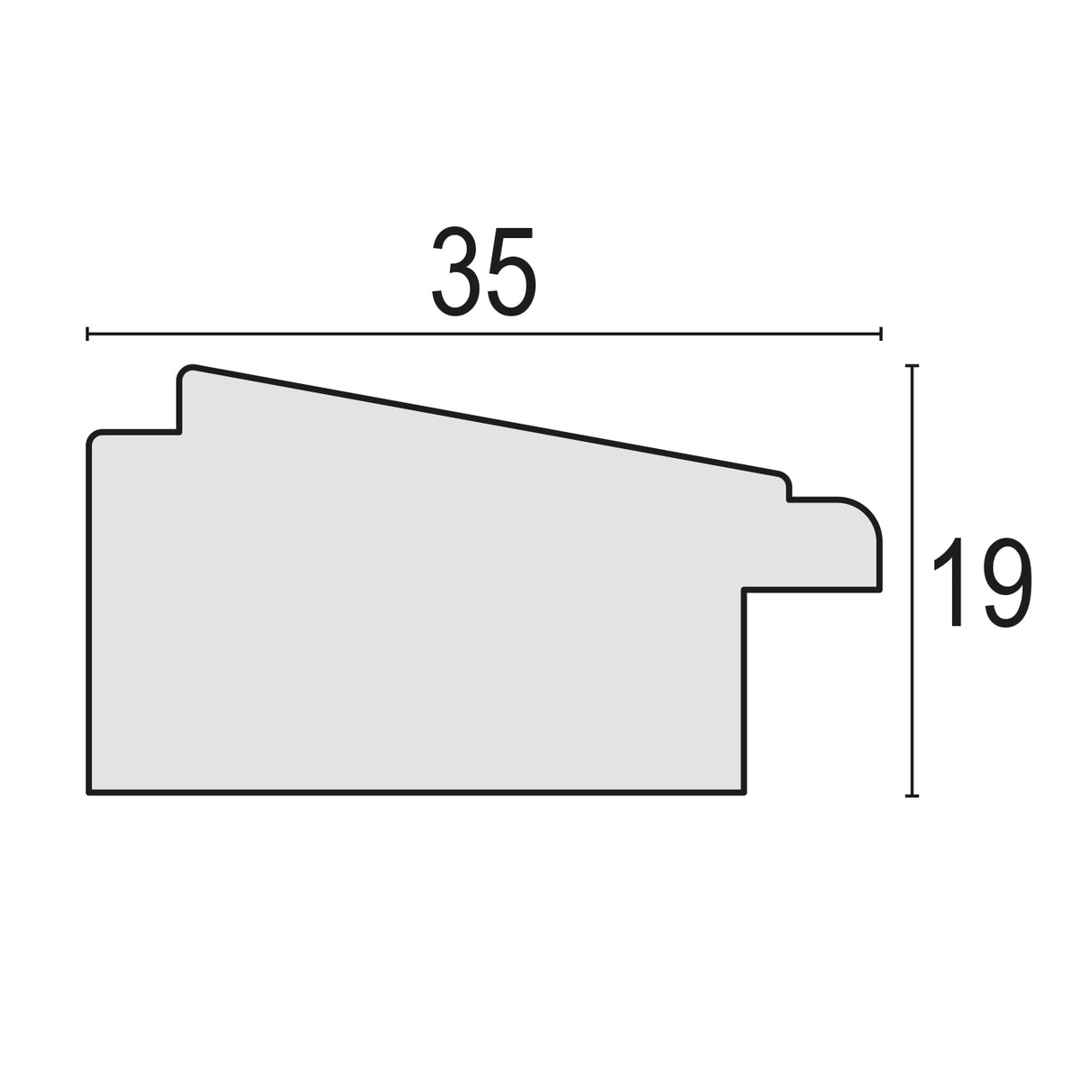 Zep fotoramme BE457 Todi Hvid 13x18 cm — 3