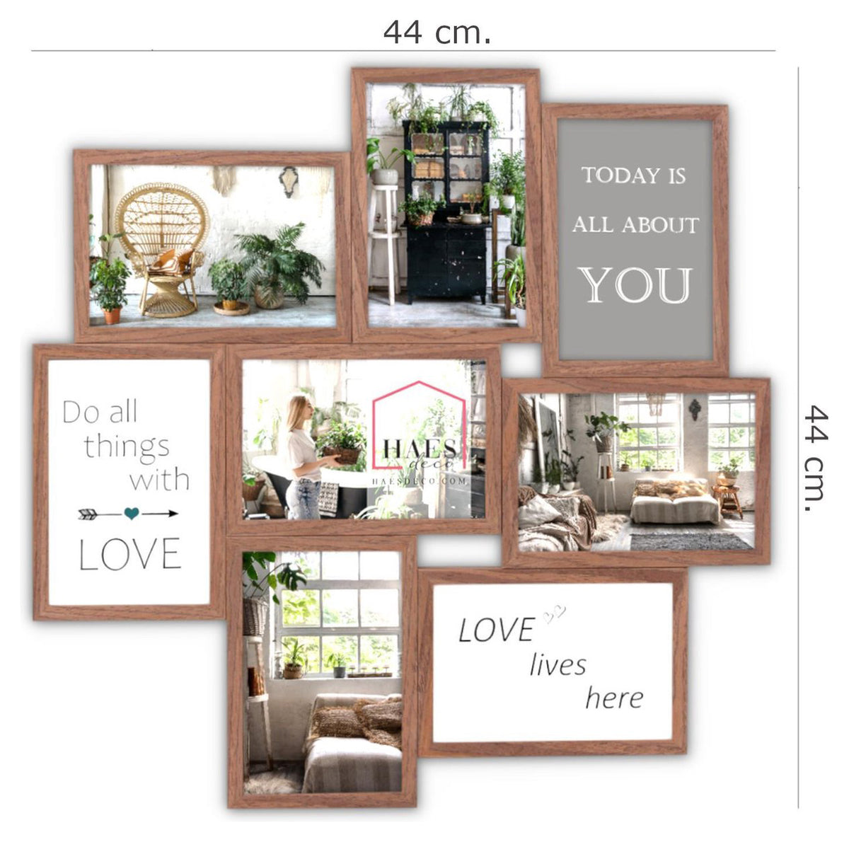 Zep Multi Cornice portafoto MP150 Stockholm Scuro Marrone 8x10x15 cm — 6