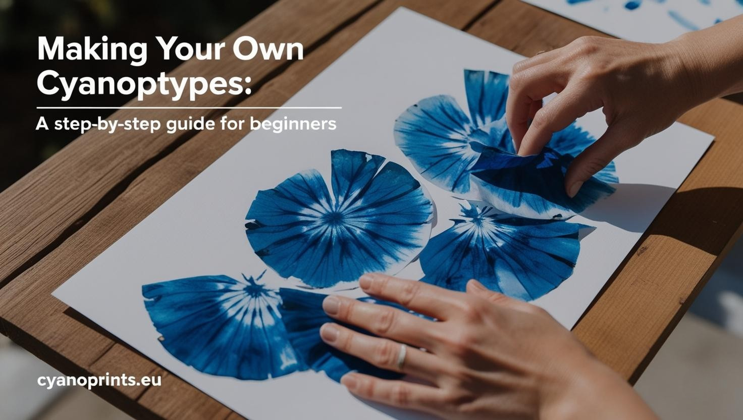 Stapsgewijze cyanotype gids voor beginners – materialen en voorbeeld van een afdruk