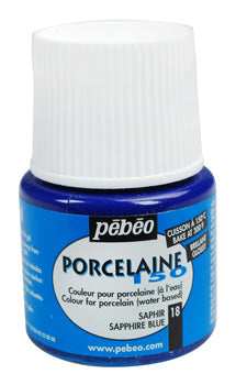 Pebeo Porcelaine 150 Porcelain paint 45 ml - 18 - Saffier - Lasi- ja posliinimaalit