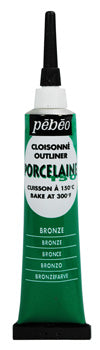 Pebeo Porcelaine 150 Outliner 20 ml - 05 - bronze - Glas- og porcelænsmaling