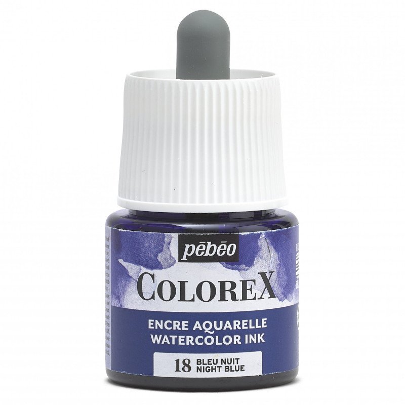 Pebeo Colorex Watercolour ink 45 ml - 18 - Nachtblauw - Inchiostro