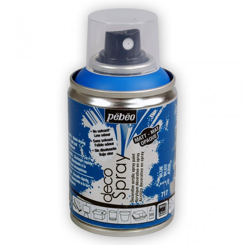 Pebeo Decospray Acryl Decoratieverf 100 ml - Caribbean blå - Akrylfärg