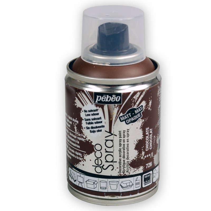 Pebeo Decospray Acryl Decoratieverf 100 ml - Chocolade - Akrylfärg