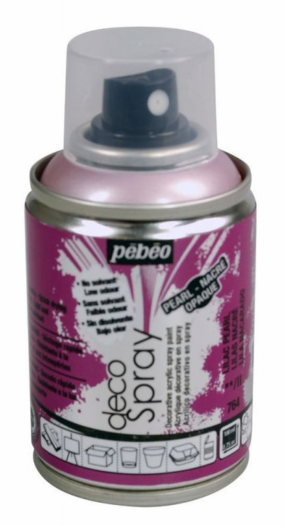 Pebeo Decospray Acryl Decoratieverf 100 ml - Paarlemoer lila - Akrylfärg