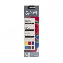 Pebeo Setasilk Discovery Set 6 x 20 ml. - Tekstilmaling