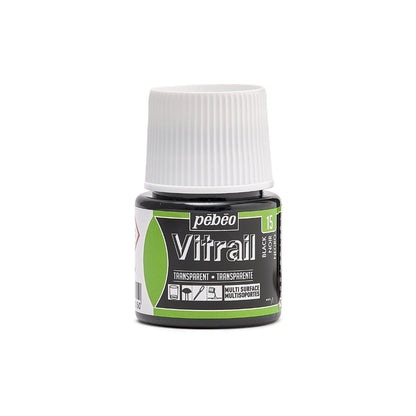 Pebeo Vitrail Transparent Glass paint 45 ml - 15 - sort - Glas- og porcelænsmaling