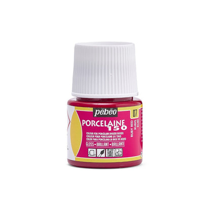 Pebeo Porcelaine 150 Porcelain paint 45 ml - 07 - Robijn - Lasi- ja posliinimaalit