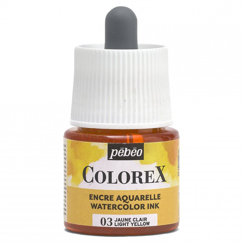 Pebeo Colorex Watercolour ink 45 ml - 03 - chiaro giallo - Inchiostro