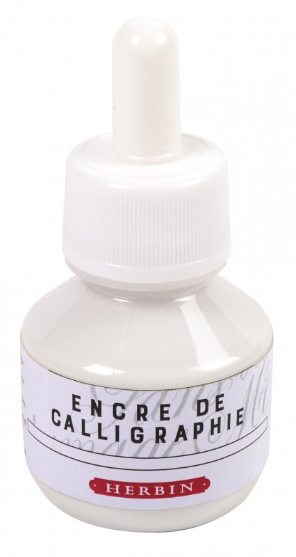 Herbin Calligraphic Ink 50 ml - hvid - Blæk
