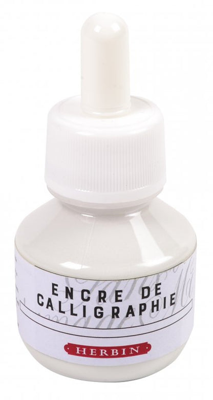 Herbin Calligraphic Ink 50 ml - hvid - Blæk