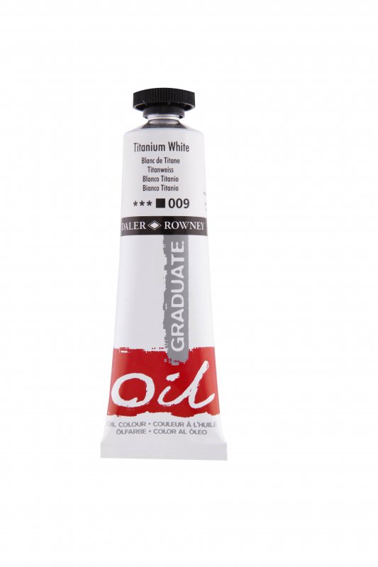 Daler-Rowney Graduate Oil paint 38 ml - titaani valkoinen - Öljyvärit