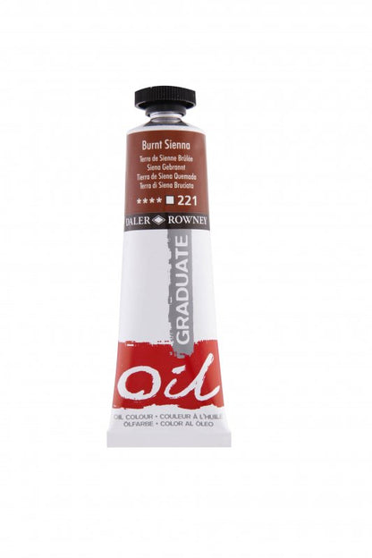 Daler-Rowney Graduate Oil paint 38 ml - Burnt sienna - Öljyvärit