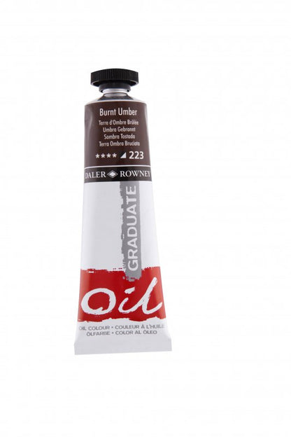 Daler-Rowney Graduate Oil paint 38 ml - Burnt umbra - Öljyvärit