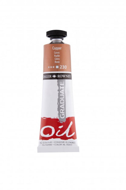 Daler-Rowney Graduate Oil paint 38 ml - kupari - Öljyvärit