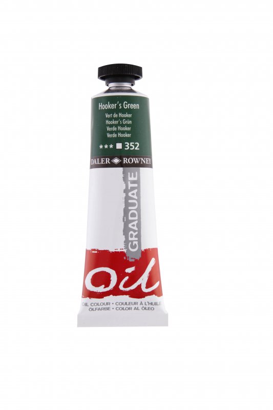 Daler-Rowney Graduate Oil paint 38 ml - Hooker's vihreä - Öljyvärit