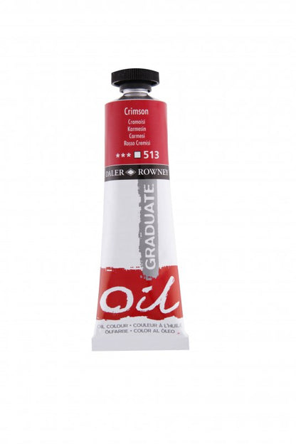Daler-Rowney Graduate Oil paint 38 ml - Karmijnrode - Öljyvärit