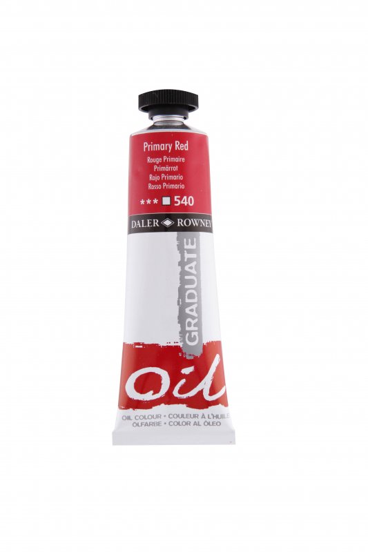 Daler-Rowney Graduate Oil paint 38 ml - pääväri punainen - Öljyvärit