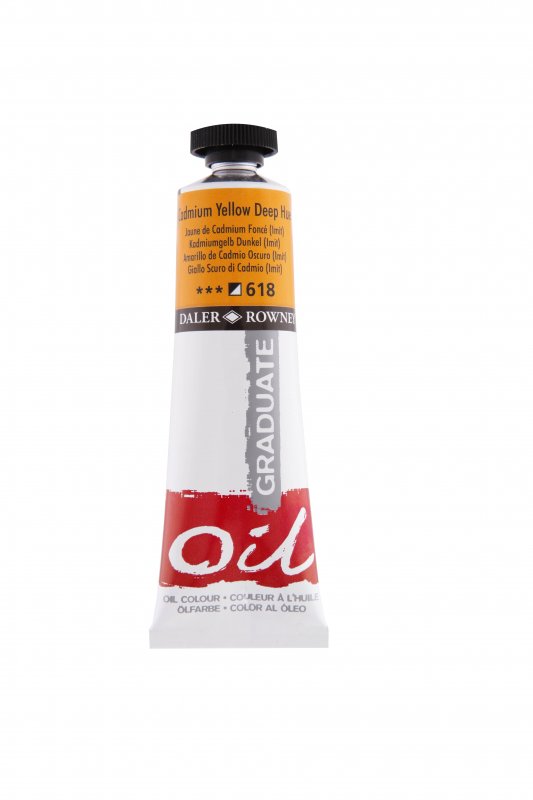 Daler-Rowney Graduate Oil paint 38 ml - 618 - kadmium keltainen Diep (Tint) - Öljyvärit