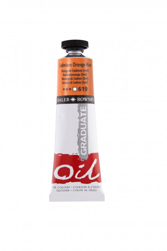 Daler-Rowney Graduate Oil paint 38 ml - kadmium oranssi (Imit) - Öljyvärit