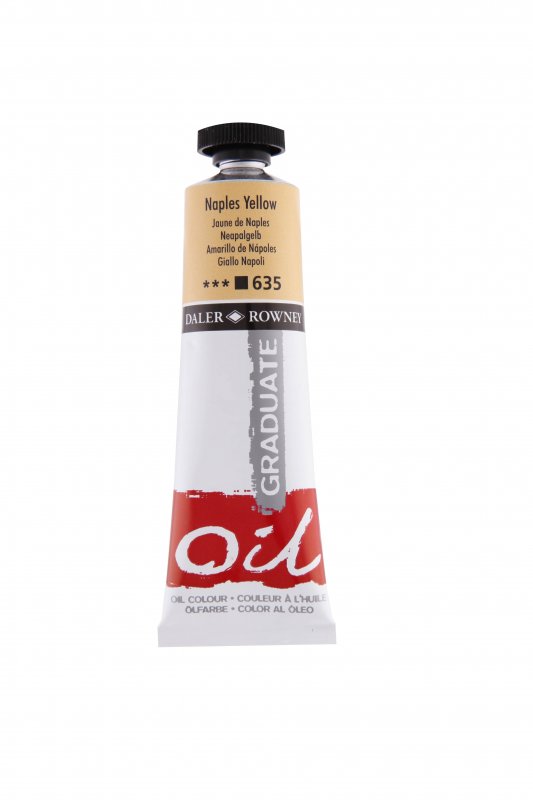 Daler-Rowney Graduate Oil paint 38 ml - Naples keltainen - Öljyvärit
