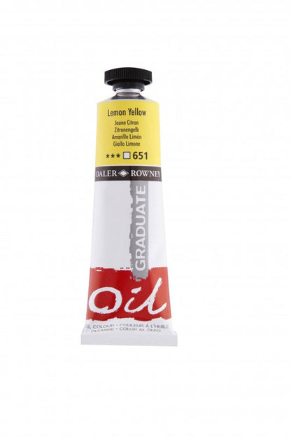 Daler-Rowney Graduate Oil paint 38 ml - Citroengeel - Öljyvärit