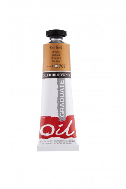 Daler-Rowney Graduate Oil paint 38 ml - Rich kulta - Öljyvärit