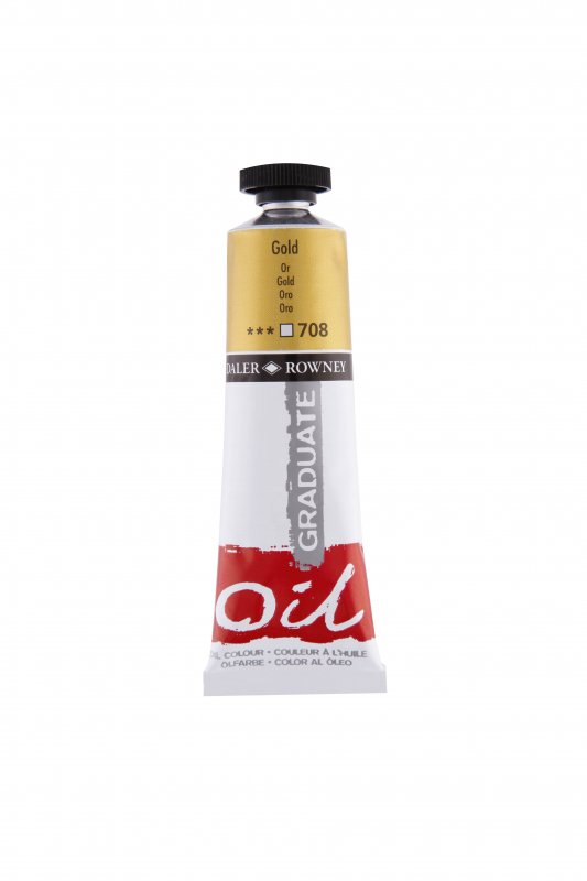 Daler-Rowney Graduate Oil paint 38 ml - kulta - Öljyvärit