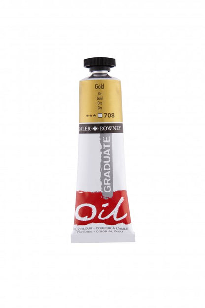 Daler-Rowney Graduate Oil paint 38 ml - kulta - Öljyvärit