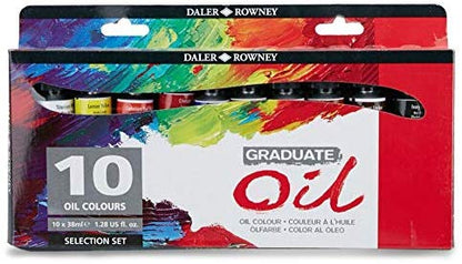 Daler-Rowney Graduate Oil Colour Sets - 10 x 38 ml - Oliemaling