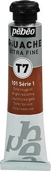 Pebeo Extra-Fijne Gouache T7 20 ml - Bright rød okker - Gouache og tempera