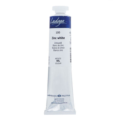 Ladoga Oil Paint 46 ml - Zinc hvid - Oliemaling
