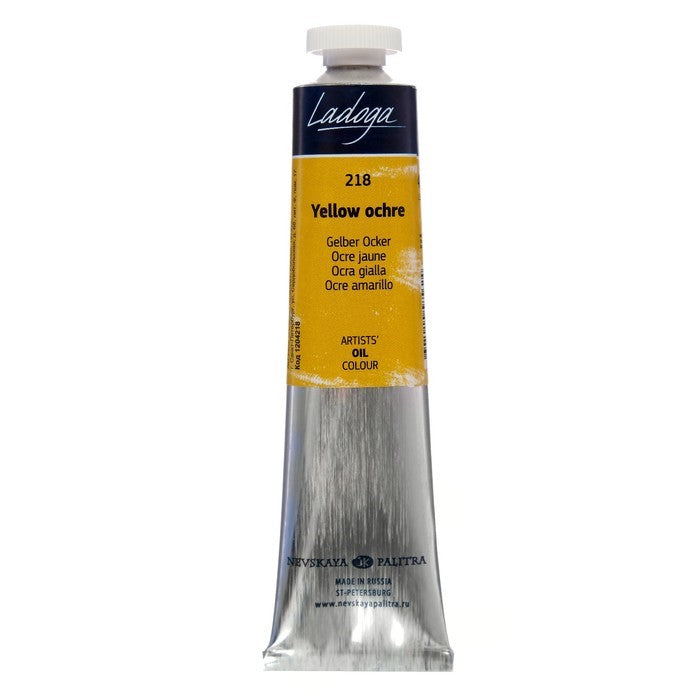 Ladoga Oil Paint 46 ml - gul okker - Oliemaling