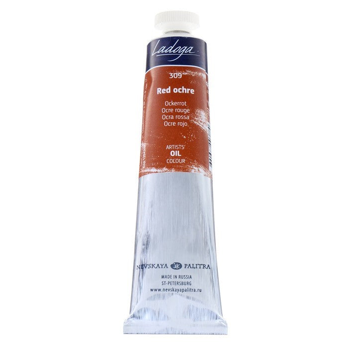 Ladoga Oil Paint 46 ml - okker rød - Oliemaling