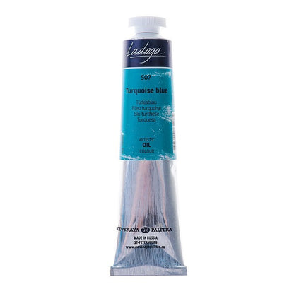 Ladoga Oil Paint 46 ml - turkis blå - Oliemaling