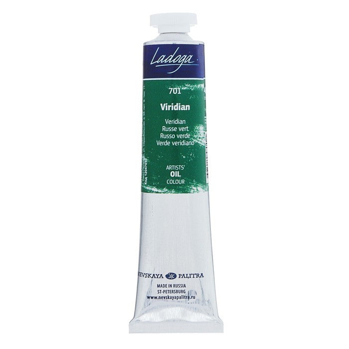 Ladoga Oil Paint 46 ml - Viridian grøn - Oliemaling