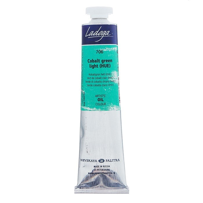 Ladoga Oil Paint 46 ml - kobolt grøn lys (nuance) - Oliemaling