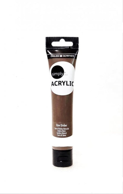 Daler-Rowney Simply Acrylic 75 ml - Raw umbra - Akrylmaling