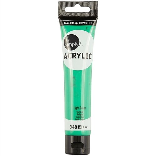 Daler-Rowney Simply Acrylic 75 ml - lys grøn - Akrylmaling