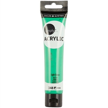 Daler-Rowney Simply Acrylic 75 ml - lys grøn - Akrylmaling