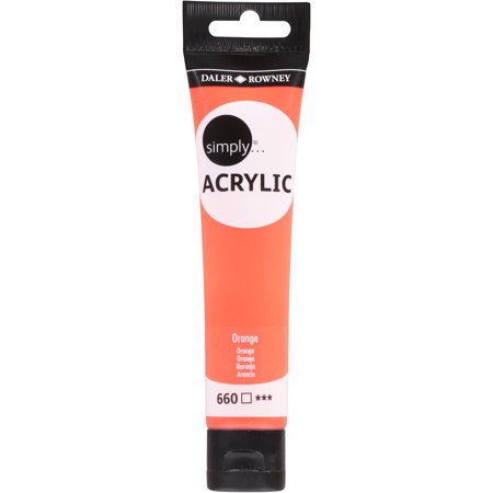 Daler-Rowney Simply Acrylic 75 ml - orange - Akrylmaling