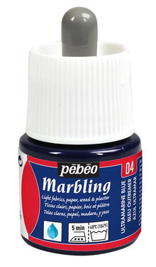 Pebeo Marbling Ink 45 ml - ultramarinblå - Effektmaling